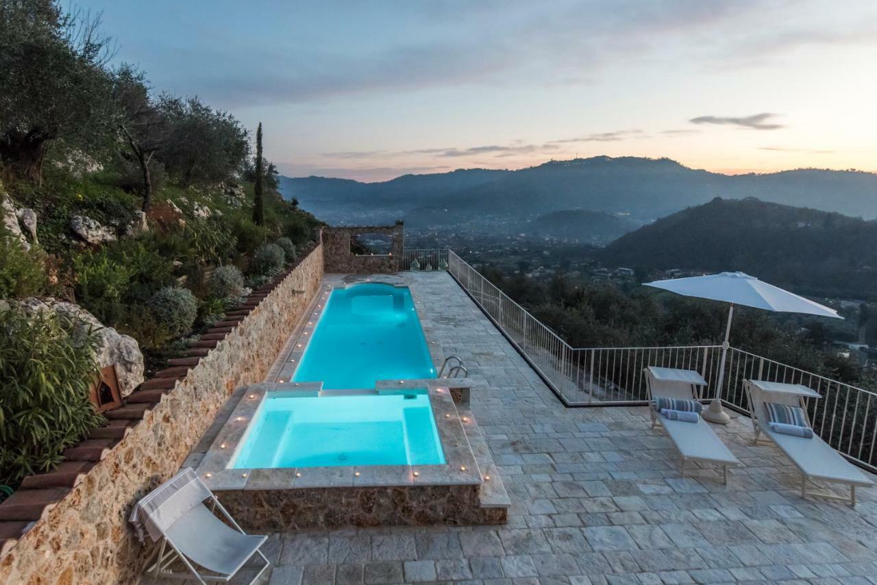 Charming Farmhouse In The Hills, Private Pool, Sea View, Dream Panorama Camaiore Exteriér fotografie