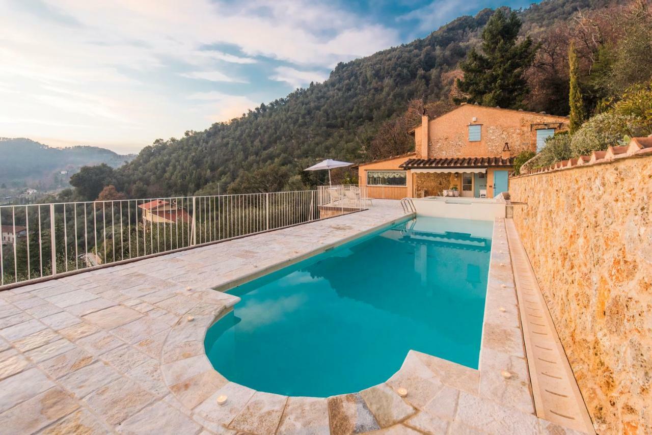 Charming Farmhouse In The Hills, Private Pool, Sea View, Dream Panorama Camaiore Exteriér fotografie